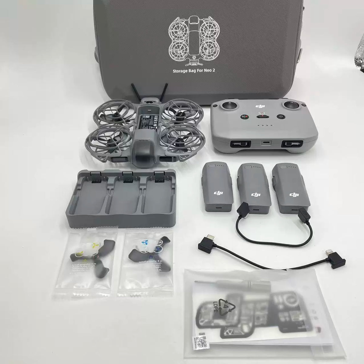 DJI Neo 2 Fly More Combo, DJI Care Refresh – open box, grade A – photo 1